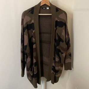BDG Longline Camo Cardigan